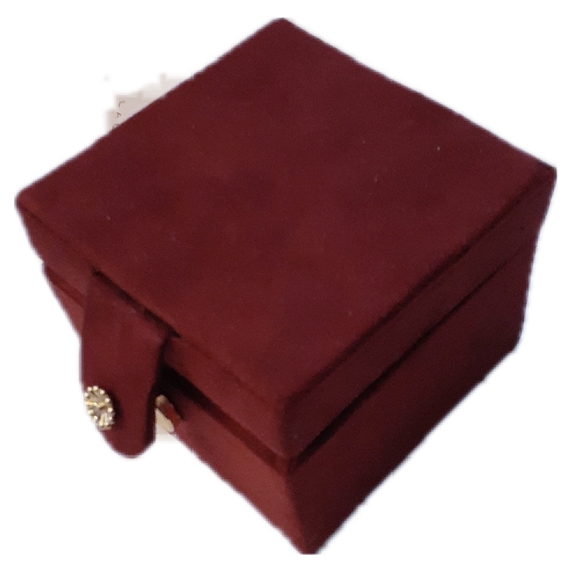 LC Burgundy Jewelry Box - Picture 5 of 5